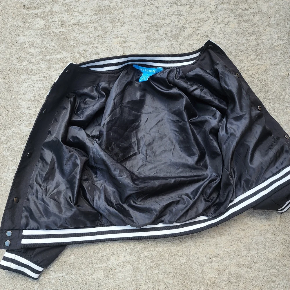 SOHO Boys Club Extreme‎ Black White Racing Jacket, Kids/Youth Sz 6